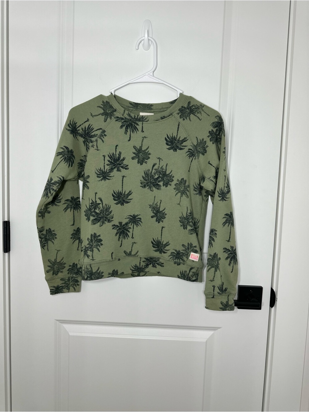 Billabong Girls Palms Away Palm Tree Print Sweater